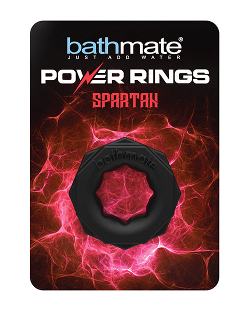 Bathmate Spartan Power Ring, Black – Elastomax for Enhanced Erections