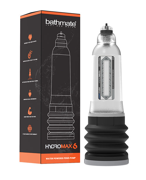 Bathmate BM-HM6-CC Hydromax 6 Penis Pump, Clear, For Up to 6-inch