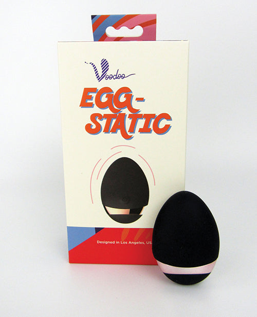 Thank Me Now VS-1102 Voodoo Egg-Static 10X Wireless, Black, Vibrating