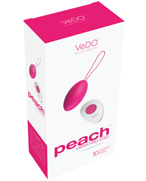 VeDo VI-B0309 Rechargeable Egg Vibe, Foxy Pink, 10 Vibration Modes