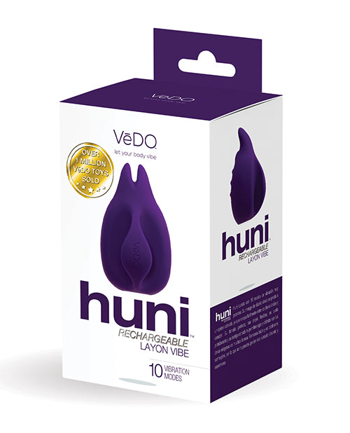 VeDo Huni Rechargeable Layon Vibe, 10 Modes, Body-Safe Silicone