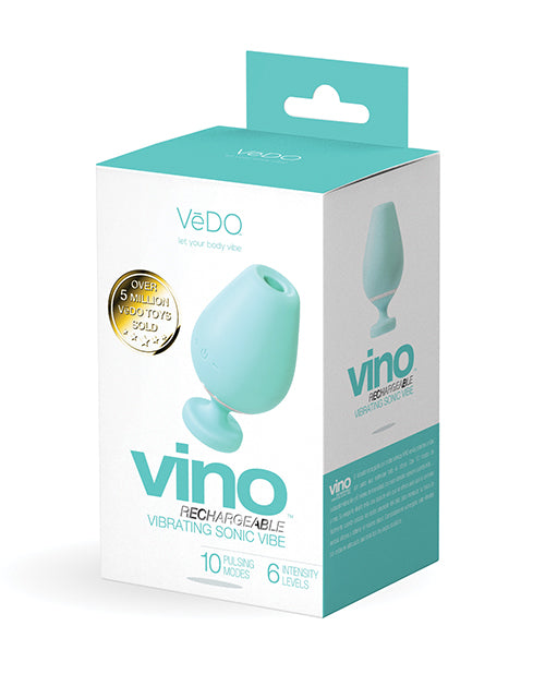 VeDo VI-F1701 Vino Rechargeable Sonic Vibe, Turquoise, 10 Modes, 6 Intensities