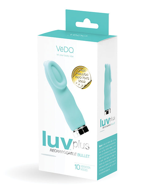 VeDo VI-M0701 Luv Plus Rechargeable Vibe, Tease Me Turquoise, 10 Modes