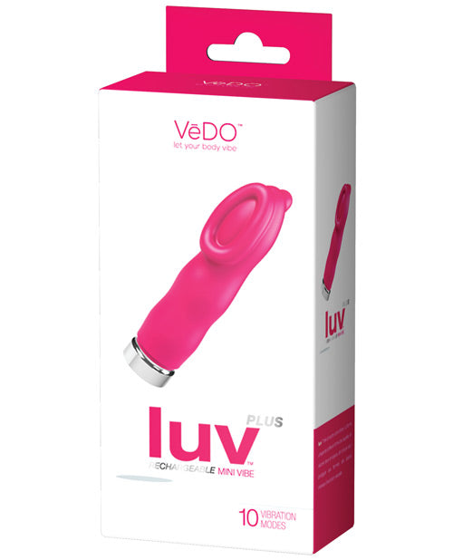 VeDO VI-M0709 Luv Plus Rechargeable Vibe, Pink, 10 Modes