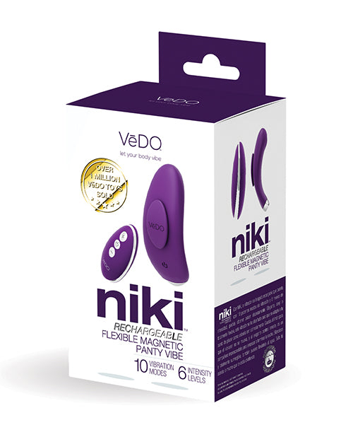 VeDo VI-P1613 Niki Rechargeable Panty Vibe, Deep Purple