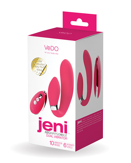 VeDo VI-P2509 Jeni Dual Motor Vibe, Pink, 10 Modes, Remote
