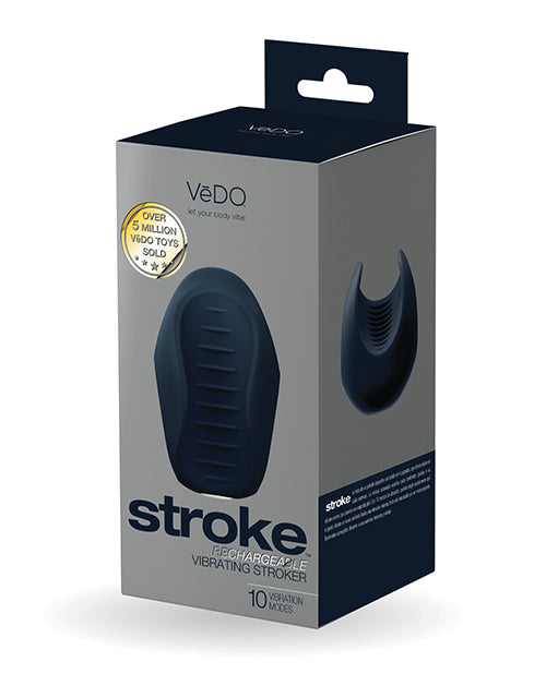 VeDo VI-S0908 Stroke Rechargeable Vibrating Stroker, 10 Modes, Black