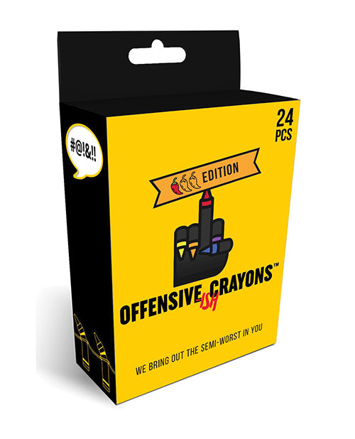 Wood Rocket CRA-007 Offensive Crayons, 24 Count