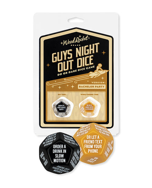 Wood rocket llc DGM-004 Guys Night Out Do or Dare Dice Game, 28mm 12-Sided