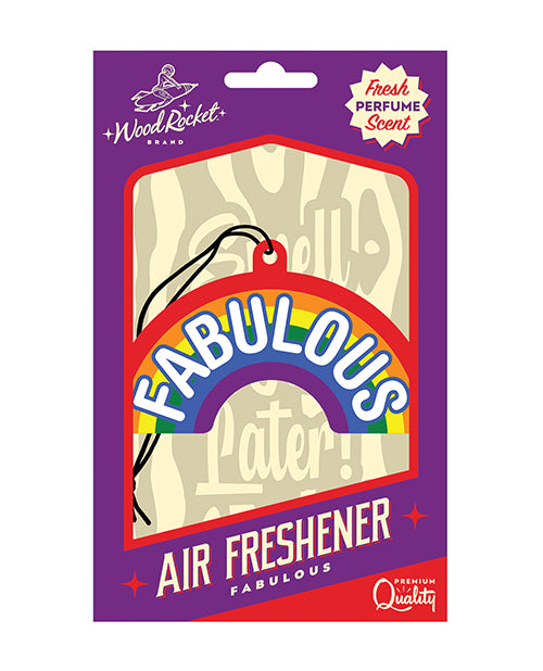 Wood Rocket VAF-019 Fabulous Air Freshener, Rainbow Perfume Scent