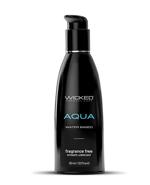 Wicked Sensual Care 90102 Aqua Waterbased Lubricant, 2 oz Fragrance Free