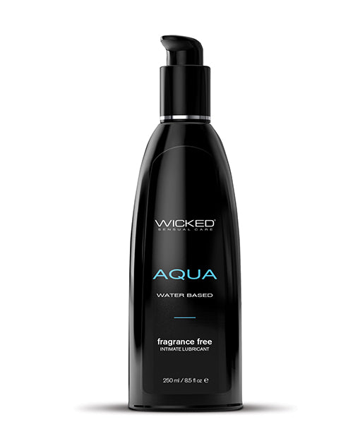 Wicked Sensual Care 90108 Aqua Waterbased Lubricant, 8.5 oz Fragrance Free