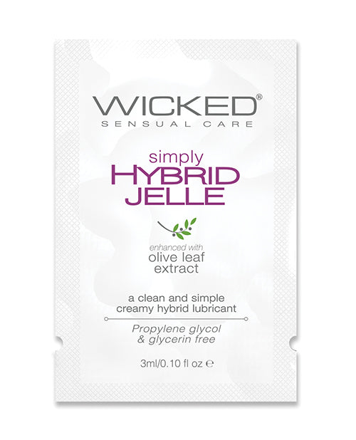 Wicked Sensual Care 91210 Simply Hybrid Jelle Lubricant, .1 oz