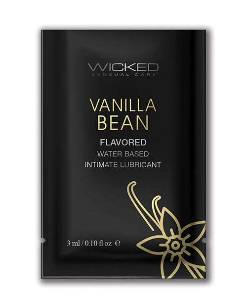 Wicked Sensual Care 90330 Waterbased Lubricant, .1 oz Vanilla Bean