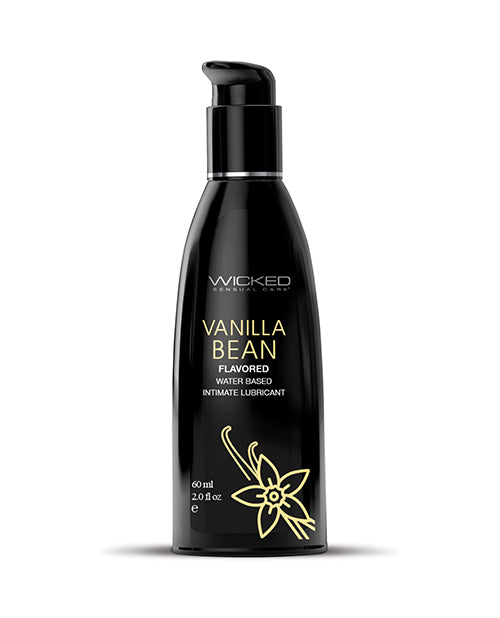 Wicked Sensual Care 90332 Aqua Waterbased Lubricant, 2 oz Vanilla Bean