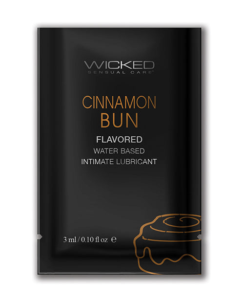 Wicked Sensual Care Aqua Waterbased Lube, Cinnamon Bun, Latex Friendly