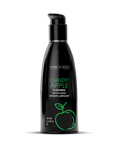 Wicked Sensual Care 90402 Aqua Waterbased Lube, 2oz Candy Apple