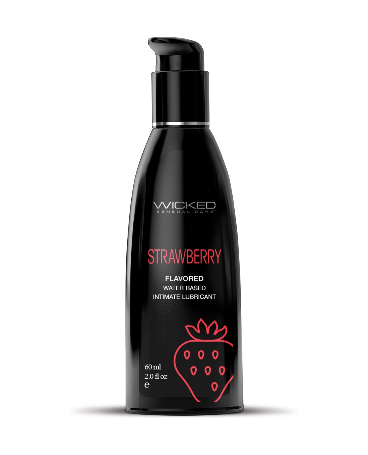 Wicked Sensual Care 90412 Water Based Lubricant, Strawberry, 2 oz
