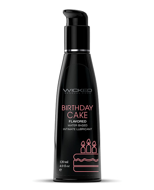 Wicked Sensual Care 90444 Water Based Lubricant, Birthday Cake, 4 oz