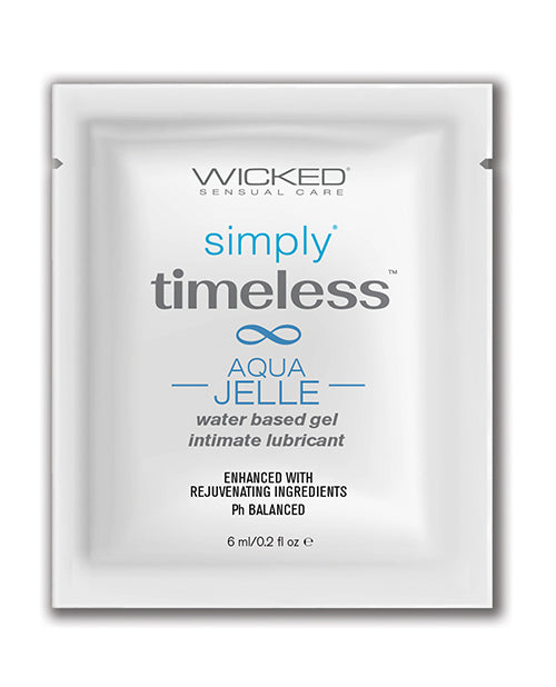 Wicked Sensual Care Simply Timeless Aqua Jelle Water-Based Lubricant, .2 oz