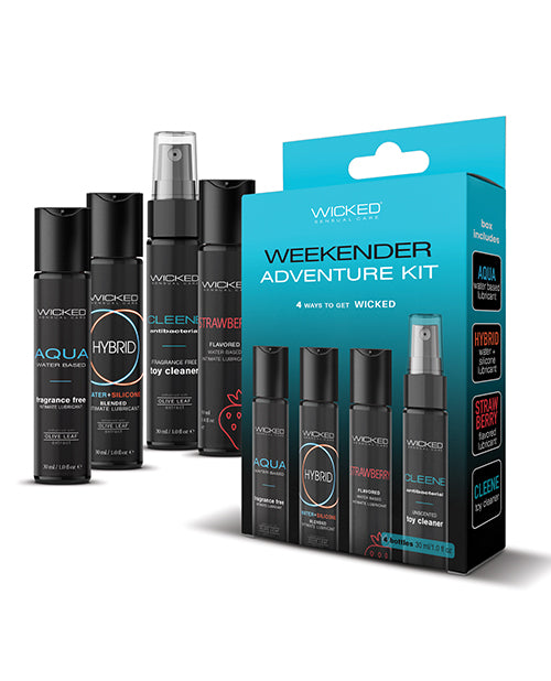 Wicked Sensual Care Weekender Adventure Kit, 4 x 1oz Travel Essentials