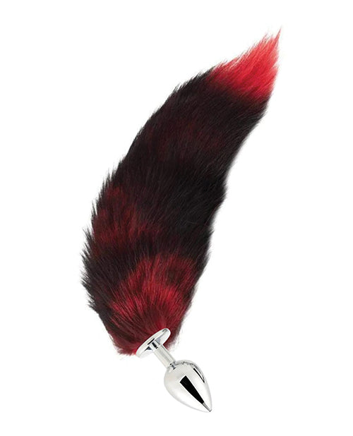 Wholesale X Distribution PE-116-FOX TAIL LG PLUG RED, Red Fur