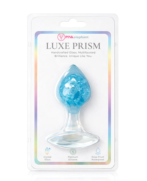 Wholesale X Distribution Pe-1025-MD-Light Blue Luxe Prism Medium Plug, Blue