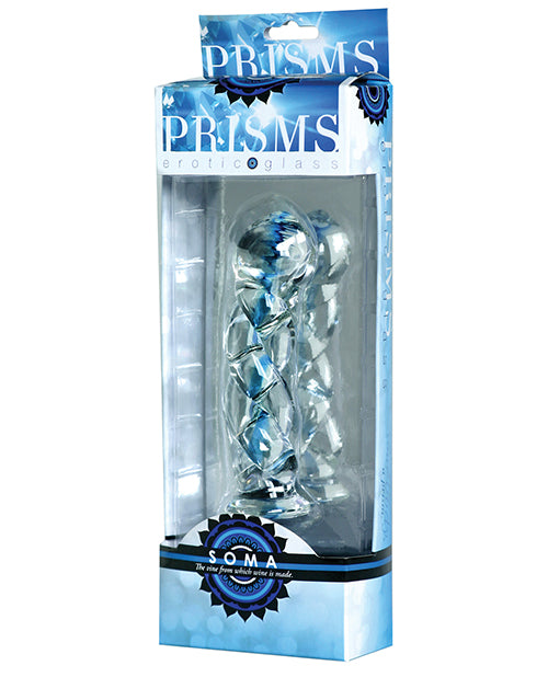Prisms Soma Twisted Dildo, Borosilicate Glass – G-Spot Focus