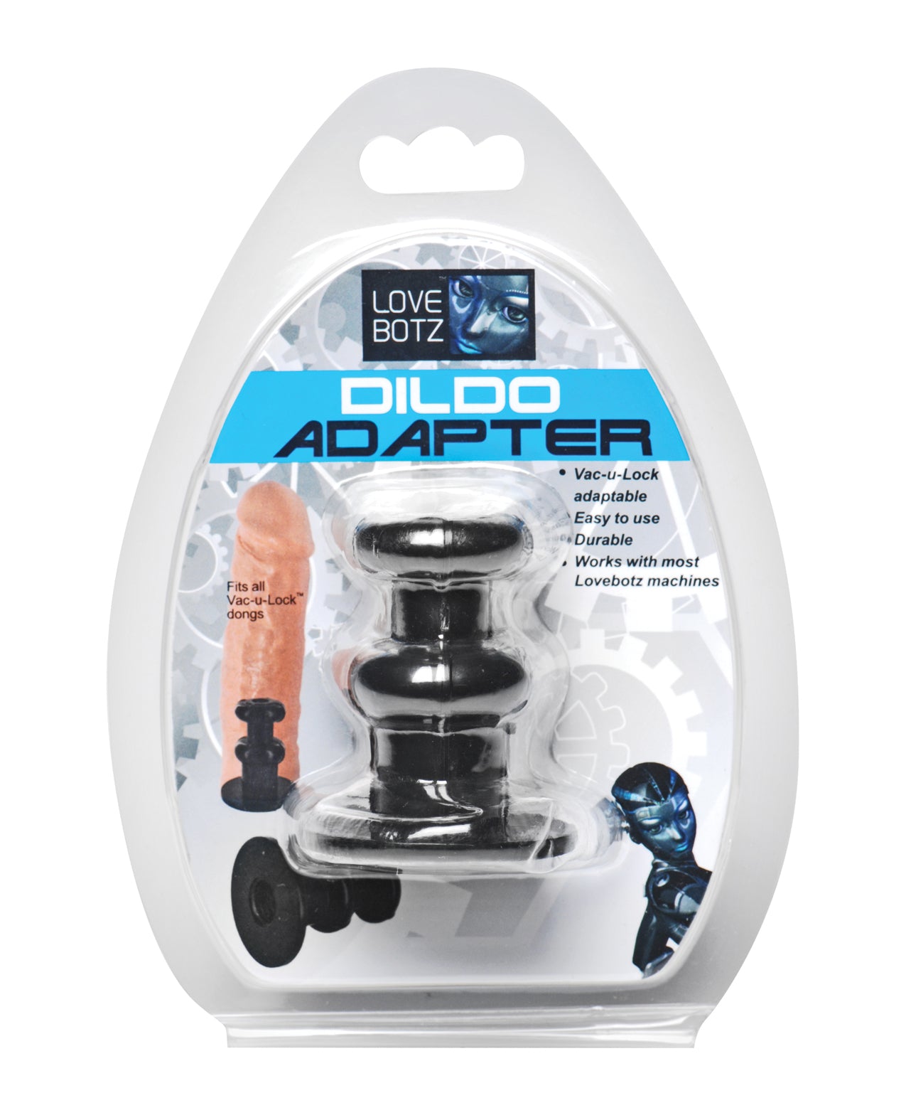 XR, LLC AE426 LoveBotz Sex Machine Dildo Adapter, 5.5" L x 1" W