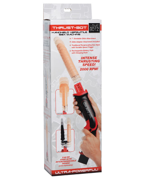 LoveBotz Thrust Bot Handheld Multi-Speed Sex Machine, 2000 RPM