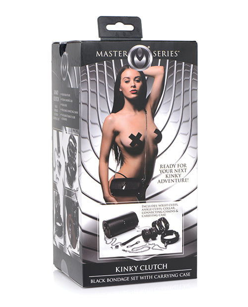 XR Brands Master Series Kinky Clutch Bondage Set, Black