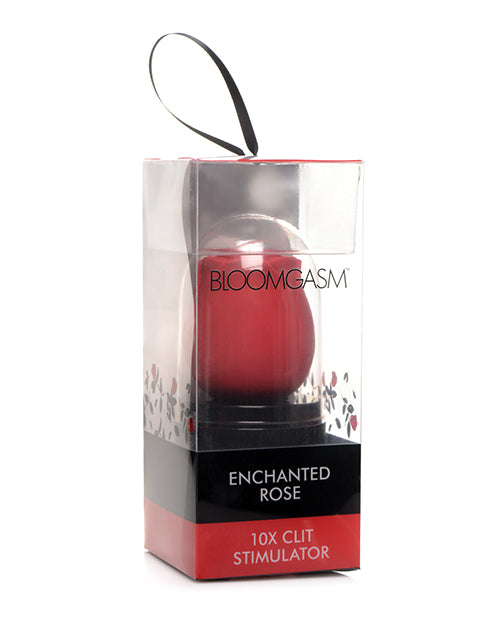 XR Brands Bloomgasm Enchanted Rose Clitoral Stimulator, Red
