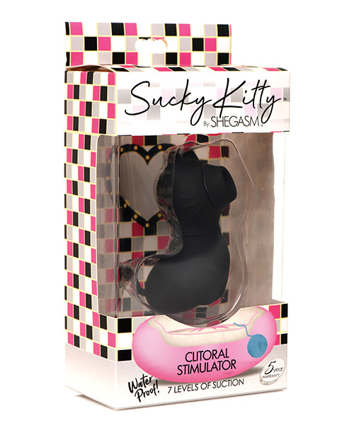 XR Brands Inmi Shegasm Sucky Kitty Clitoral Stimulator, Black