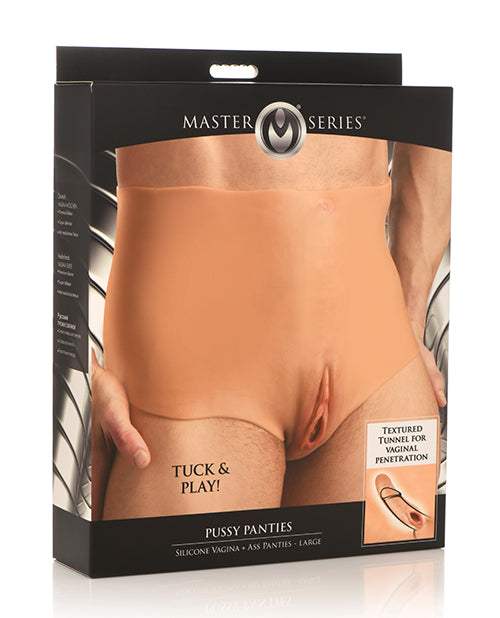 XR, LLC Master Series Silicone Pussy Panties, Large – Realistic Tucking & Play