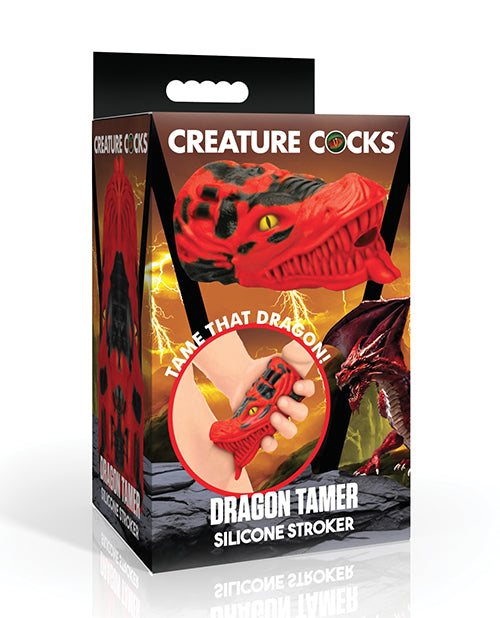 Creature Cocks Dragon Tamer Silicone Stroker, Red