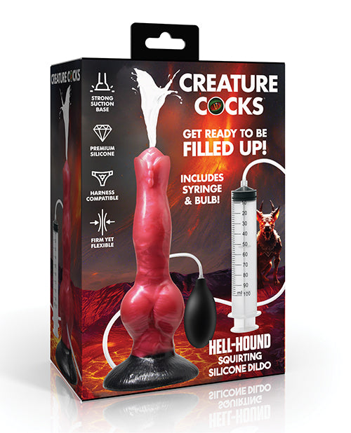 XR, LLC AH760 Hell Hound Squirting Dildo, Silicone, 100mL