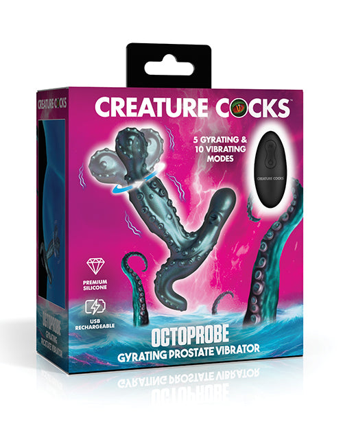 Creature Cocks Octoprobe Gyrating Prostate Vibrator, 4.6" Shaft, 15 Patterns
