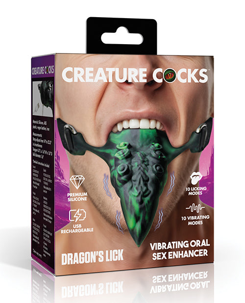 Creature Cocks Dragon's Lick Wearable Vibrator - USB Rechargeable