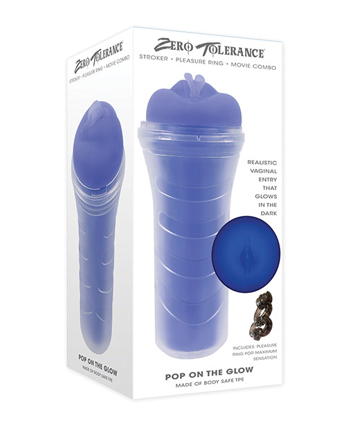 Evolved Novelties Zero Tolerance Pop On The Glow Stroker, Glow-in-the-Dark