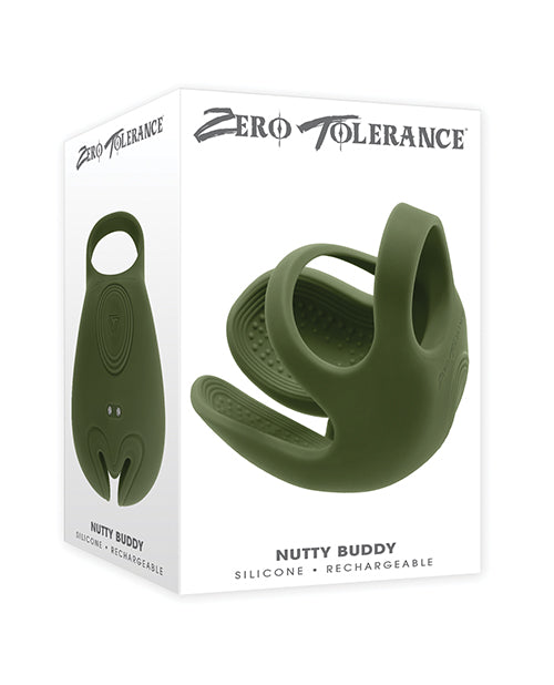 Evolved Novelties Zero Tolerance Nutty Buddy Cock & Ball Vibrator, Green