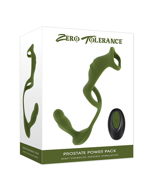 Evolved ZE-RS-6978-2 Prostate Power Back Harness, Green Silicone, Remote Control