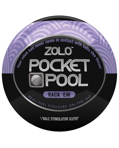 Xgen ZO-5012 Zolo Pocket Pool Rack Em, Purple Male Stimulator Sleeve