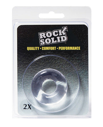 Doc Johnson 3700-63-CD Rock Solid 2" Clear Donut Ring, TPE