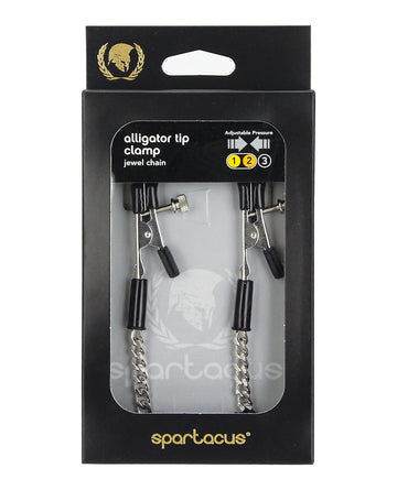 Spartacus SPF-06 Adjustable Nipple Clamps, Silver Metal
