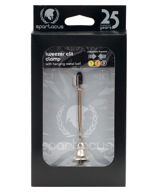Spartacus SPF-203 Adjustable Tweezer Bell Clit Clamp, Metal, Silver