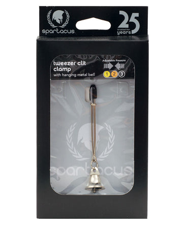 Spartacus SPF-203 Adjustable Tweezer Bell Clit Clamp, Metal, Silver