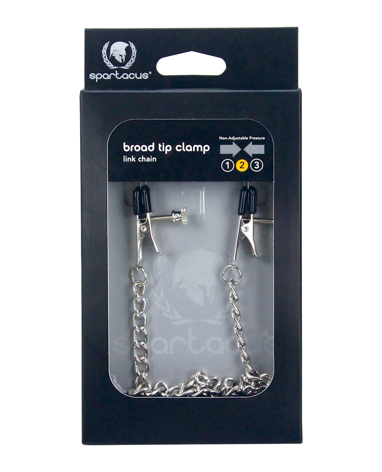 Spartacus SPF-26 Adjustable Nipple Clamps with Link Chain, Metal