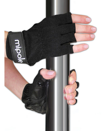 MiPole VS-328M Dance Pole Gloves (Pair), Black