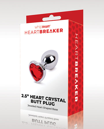 Xgen WS1041 WhipSmart Heartbreaker Butt Plug, Red, 2.5-Inch