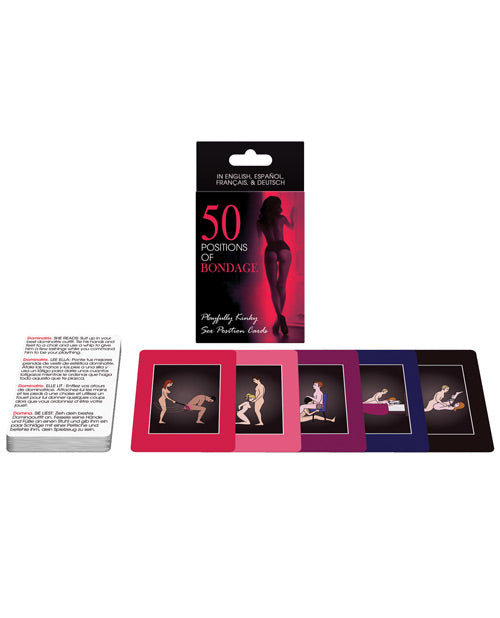 Kheper Games BG.R175 50 Positions of Bondage Game, 50 Cards